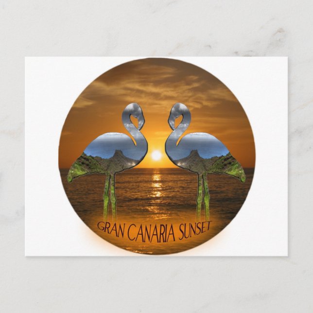 Gran Canaria Sunset Vykort (Framsida)