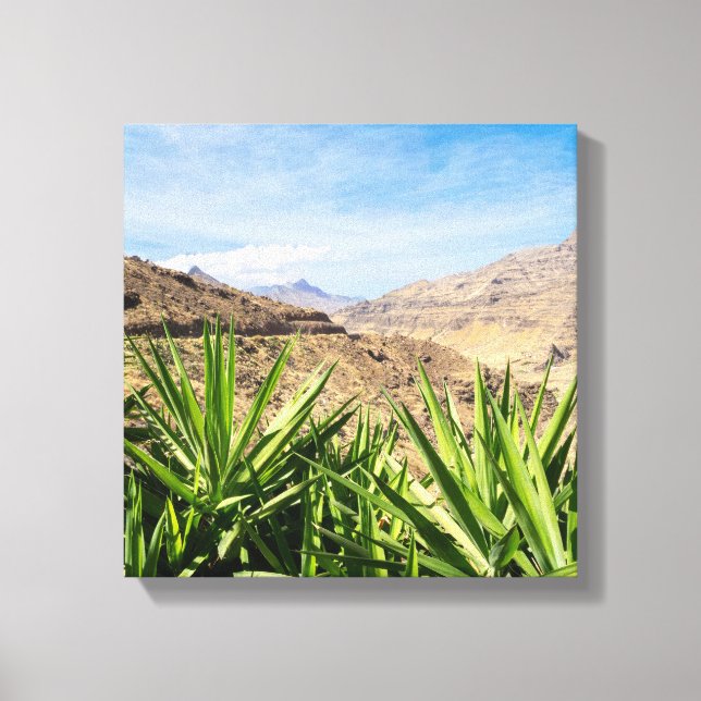 Gran Canary Mountain Landscape Canvastryck (Framsida)