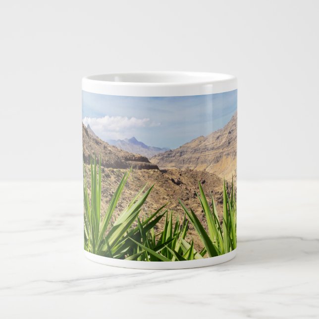 Gran Canary Mountain Landscape Jumbo Mugg (Framsidan)