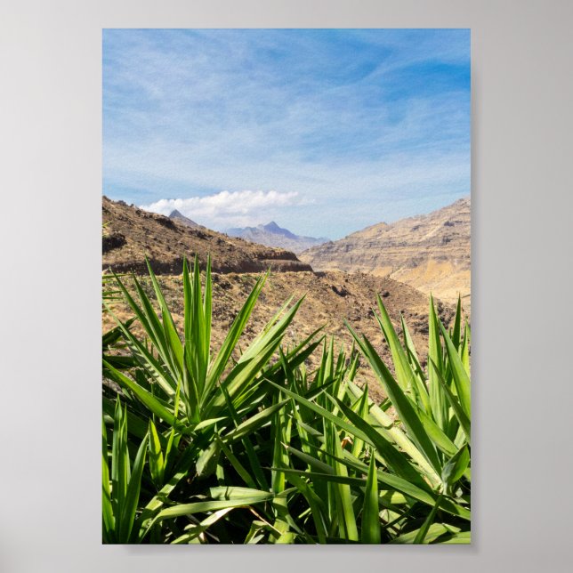Gran Canary Mountain Landscape Poster (Framsidan)