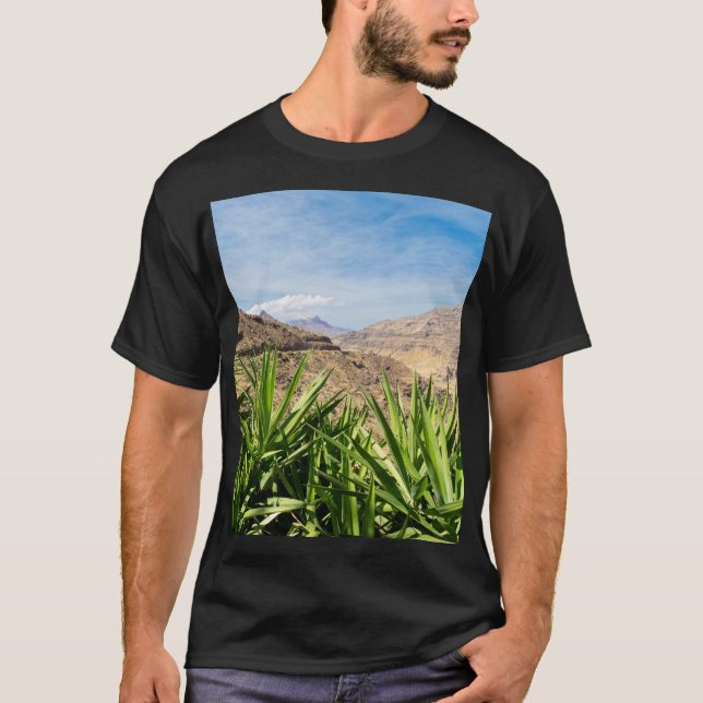 Gran Canary Mountain Landscape T Shirt (Framsida)