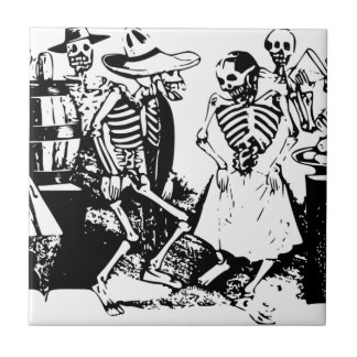 Gran-Fandango mexikanskelett Kakelplatta