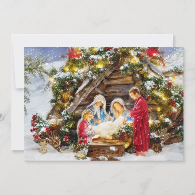 Gran och bär Julfirande budget Jul Julkort (Framsida)