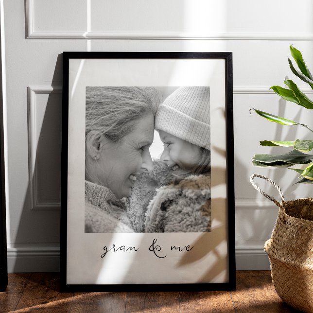 Gran och jag, Personlig Bild ger åt mormor Poster (Skapare uppladdad)