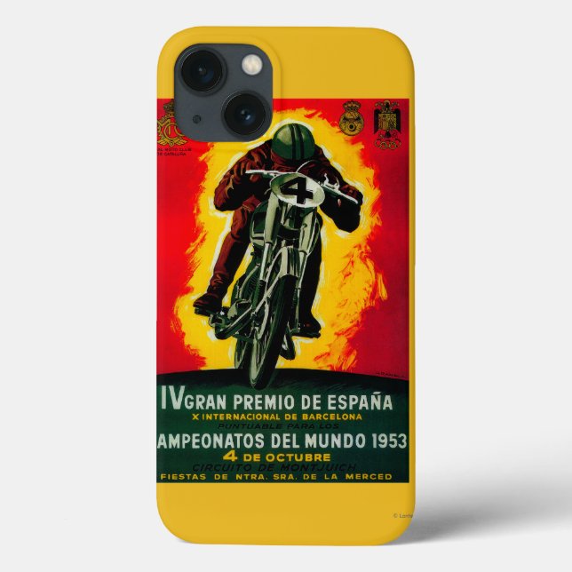 Gran Premio de Espana Vintage PosterEurope (Baksida)