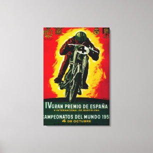Gran Premio de Espana Vintage PosterEurope Canvastryck