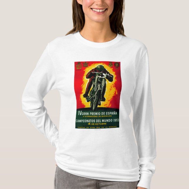 Gran Premio de Espana Vintage PosterEurope Tee (Framsida)