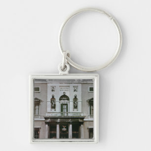 Gran Teatro La Fenice Fyrkantig Silverfärgad Nyckelring