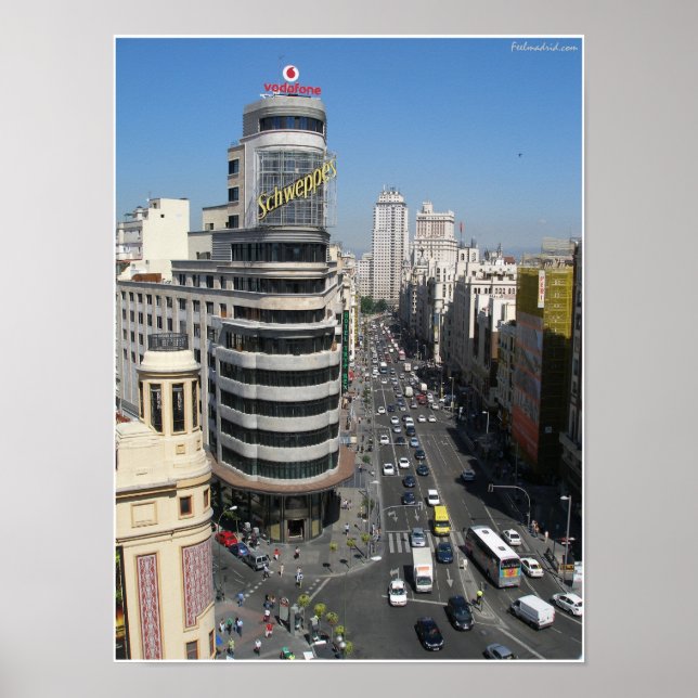 Gran Via Madrid Poster (Framsidan)