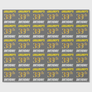 Gråna fauxen/efterföljdguld, "den 39th presentpapper