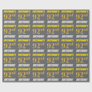 Gråna fauxen/efterföljdguld, "den 92nd presentpapper