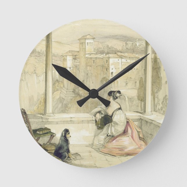 Granada (Alhambra), pläterar 9 från 'skissar av Rund Klocka (Framsida)