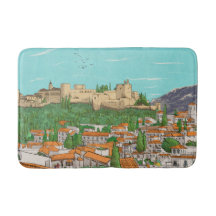 Granada Cityview Spain Ligcape Illustration