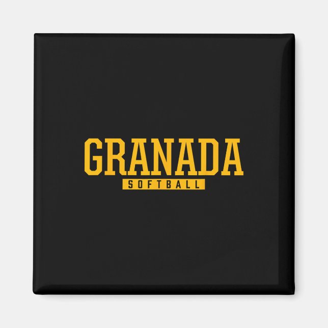 Granada High School Softboll Magnet (Framsidan)
