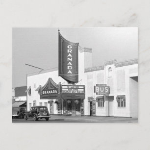 Granada Movie Theater, 1938 Vykort