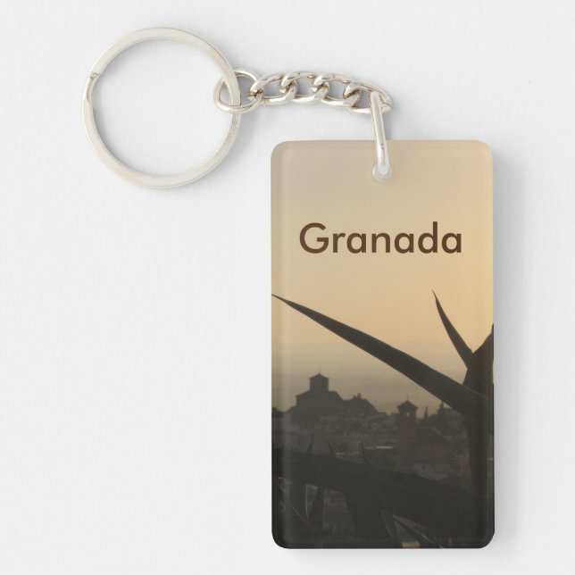 Granada souvenir Rectangle (dubbla-sidig) Keychain (Framsidan)