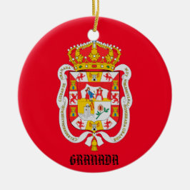 Granada Spain Anpassningsbar Ceramic Ornament