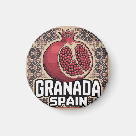 Granada Spain Pomegranate Sticker Magnet