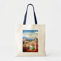 Granada Spain Travel Art Vintage