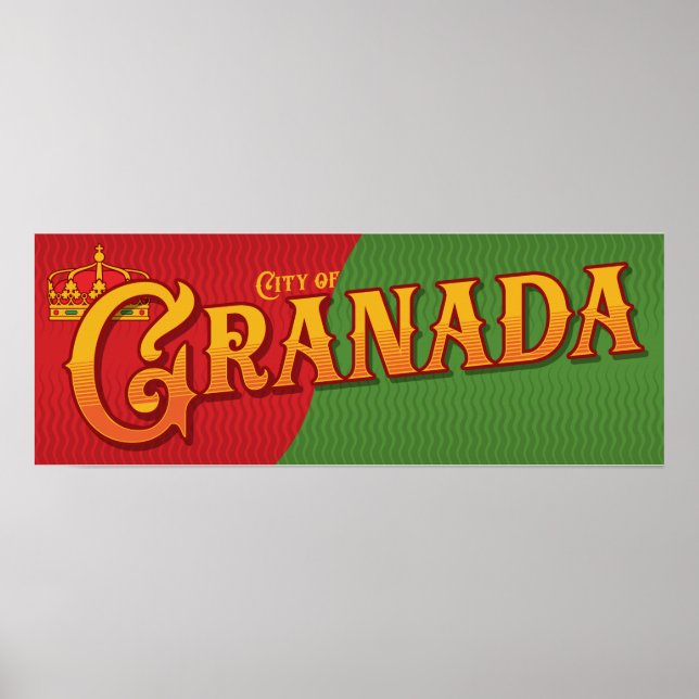 Granada Spanien Poster (Framsidan)