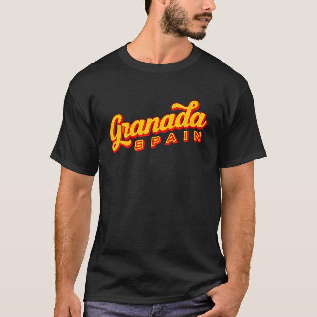 Granada Spanien T Shirt (Framsida)