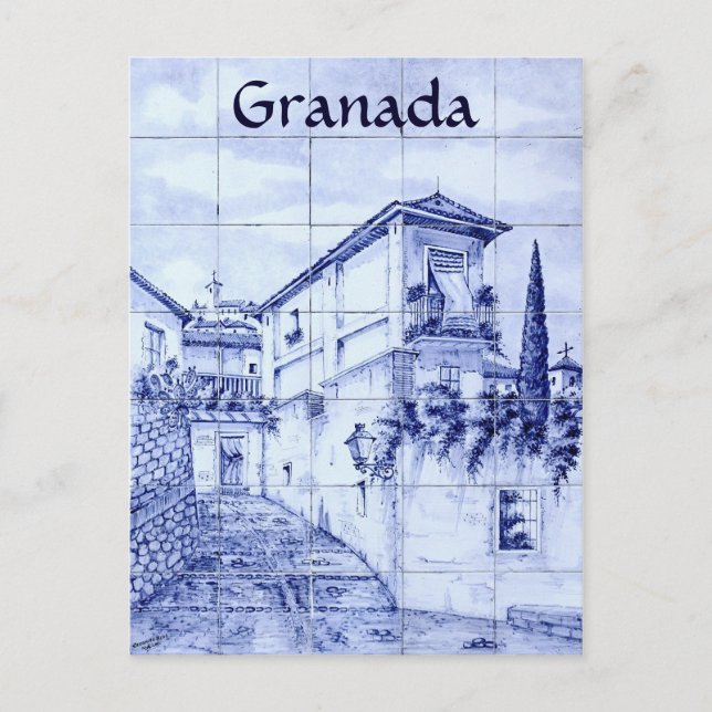 Granada, Spanien Vykort (Framsida)