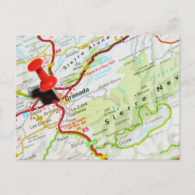 Granada, Spanien Vykort (Framsida)
