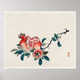 Granat av Kōno Bairei (1844-1895) Poster