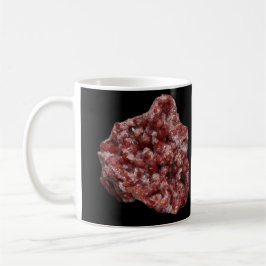 Granat Calcit Kluster Kristall Formation Konstverk Kaffemugg
