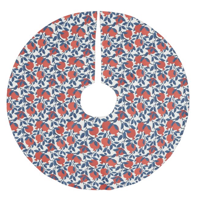 Granat Julgransmatta Borstad Polyester (Framsidan)