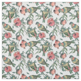 Granat och lovfåglar tyg