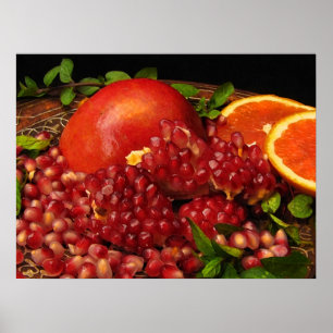 Granat, Orange och färgton Poster