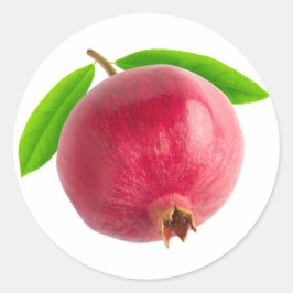 Granat Runt Klistermärke