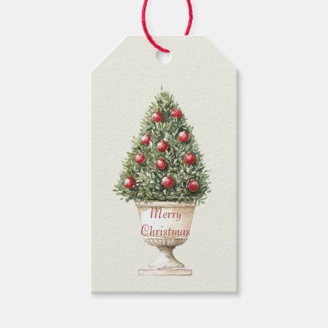 Granatäppelträdsjul Presentetikett (Framsidan)