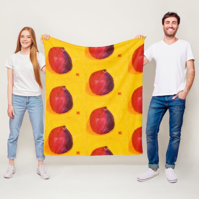 Granatäpple Fleecefilt (På plats)