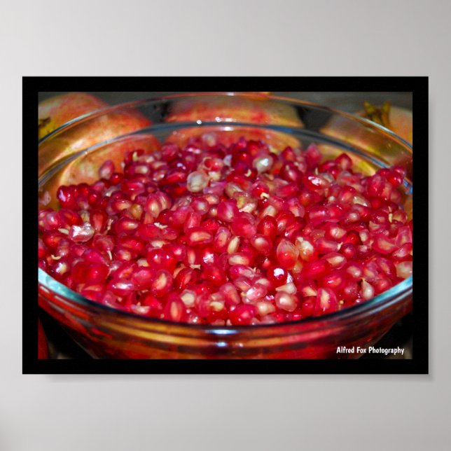 Granatäpple Frukt i Skål Poster (Framsidan)