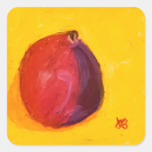 Granatäpple Fyrkantigt Klistermärke