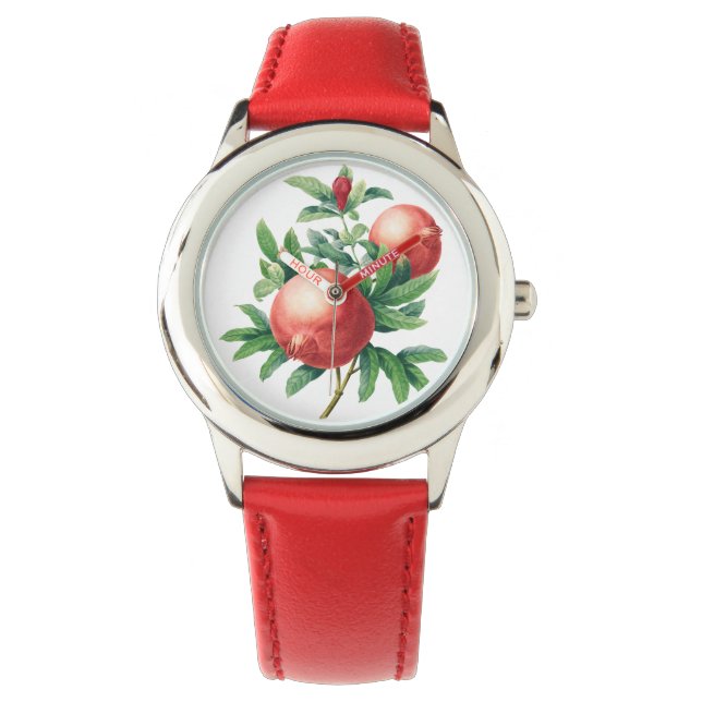 Granatäpple mönster armbandsur (Framsida)