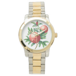 Granatäpple mönster armbandsur