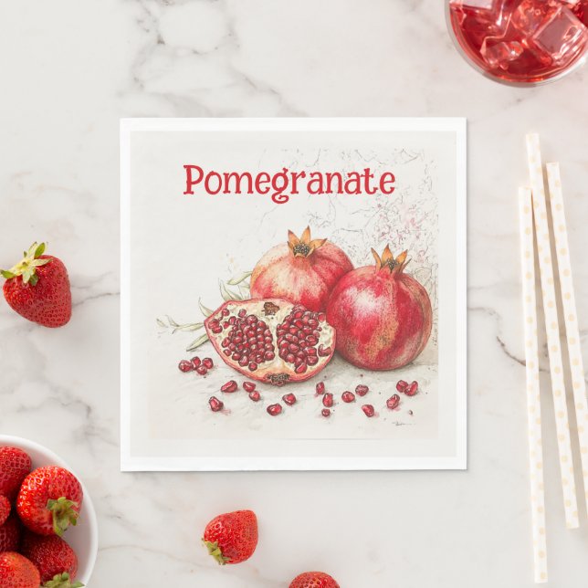 Granatäpple Pappersservett (Insitu)