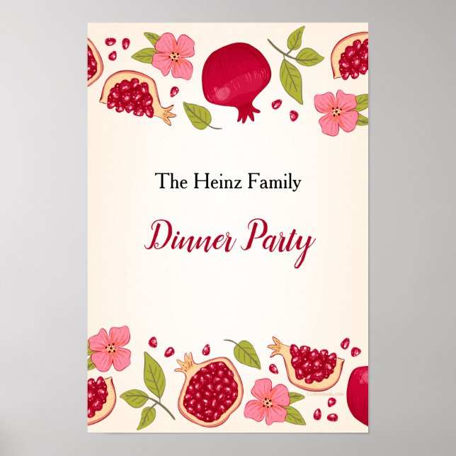 Granatäpple Poster (Framsidan)