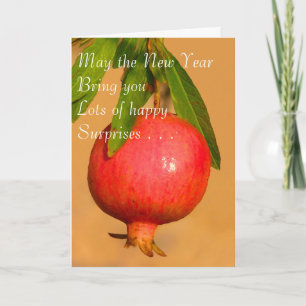 Granatäpple Rosh HaShana-kort Helgkort