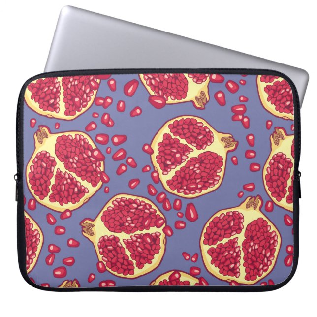 Granatäpple, sömlös mönster. laptop fodral (Framsidan)