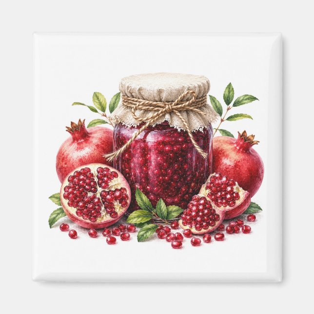 Granatäpple Sylt Magnet   (Framsidan)