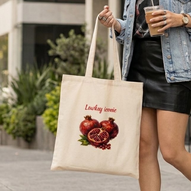 Granatäpple Trendigt Viral Stilfull Estetisk Elega Tygkasse (Skapare uppladdad)