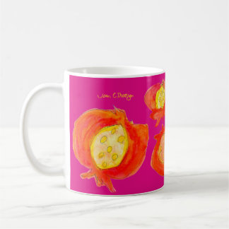 Granatäppleglädje på Fuchsia-mugg Kaffemugg