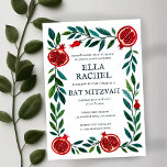 granatäpplen Anpassningsbar Fladdermus Pub Mitzvah Inbjudningar<br><div class="desc">Perfekt-kort för att tillkännage en pub mitzvah, bat mitzvah eller annan judisk firande! Hand skapade konst åt dig! FULLT ANPASSADE! Klicka på "Anpassa" ovan om du vill redigera texten. Klicka på "Redigera med verktyg" för att justera typsnitt, färg och placeringar. Du kan också enkelt ändra kortet stil så att det...</div>