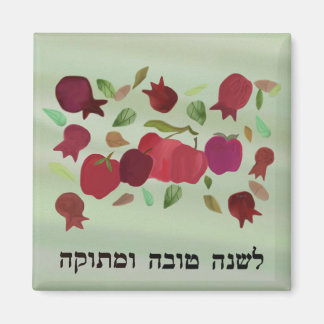 Granatäpplen och äpplen, sötårsmagneter magnet