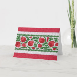 Granatäpplen och silke kort