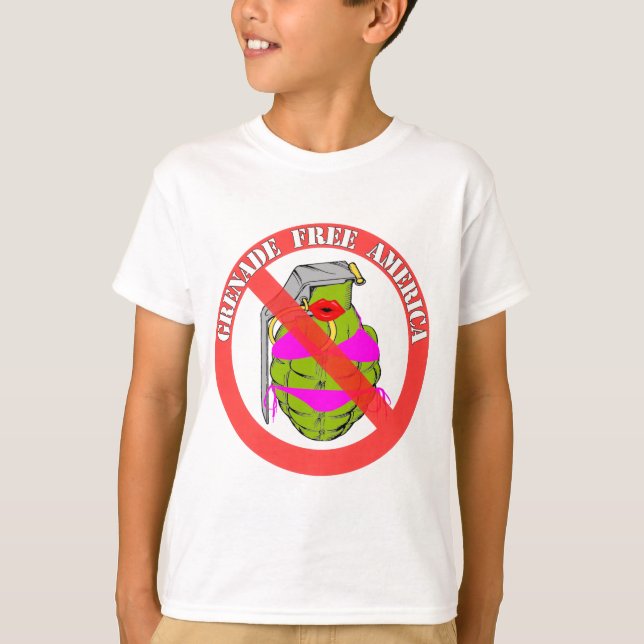 Granaten frigör Amerika Tee Shirt (Framsida)